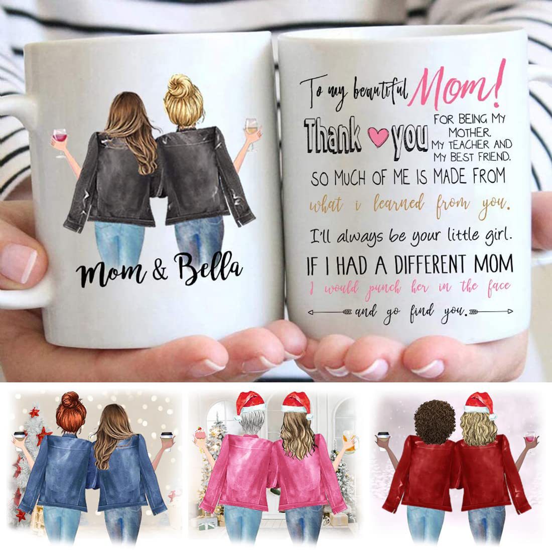 Wholesale Mother's Day Printed Ceramic Cups